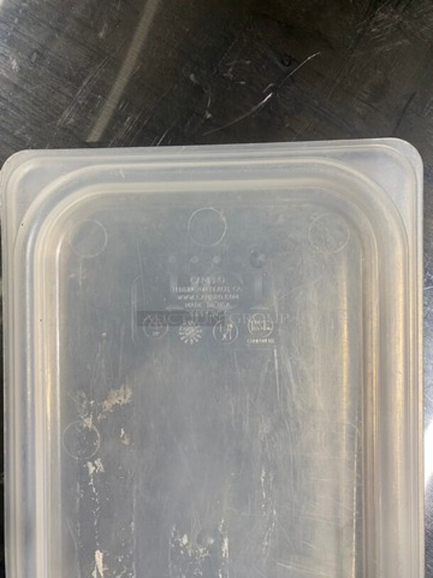 ALL ONE MONEY! Cambro Clear Poly Food Container Lids! - Image 7 of 8