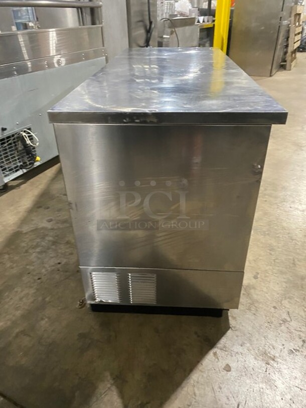 True Commercial 2 Door Reach In Bar Back Cooler! All Stainless Steel! With Metal Racks! 115V 1 Phase! Model: TBB-3-S SN: 6640829!  - Image 3 of 8
