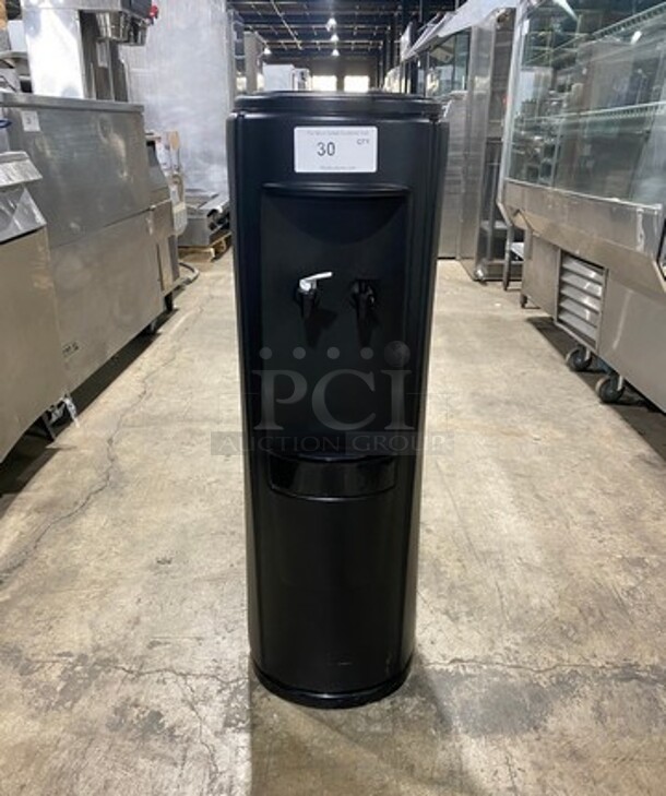 Black Poly Indoor Water Dispenser! Model: F528KB010NBPN SN: IE08A03880 115V 60HZ 1 Phase - Image 1 of 9