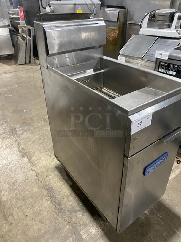  Imperial Natural Gas Powered All Stainless Steel Deep Fat Fryer! Model IFSCHPTLIR Serial 021774! On Legs!
 - Image 2 of 10