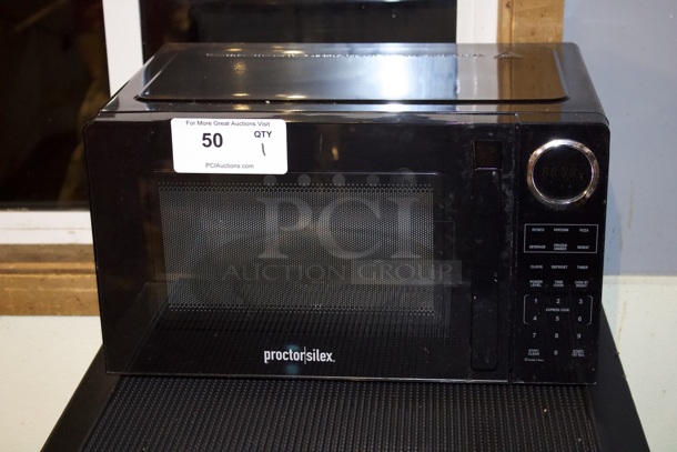 Proctor Silex 0.9 cu ft 900 Watt Power, 11 Power Levels Microwave Oven, Black. 120V 60Hz Single Phase 1400W