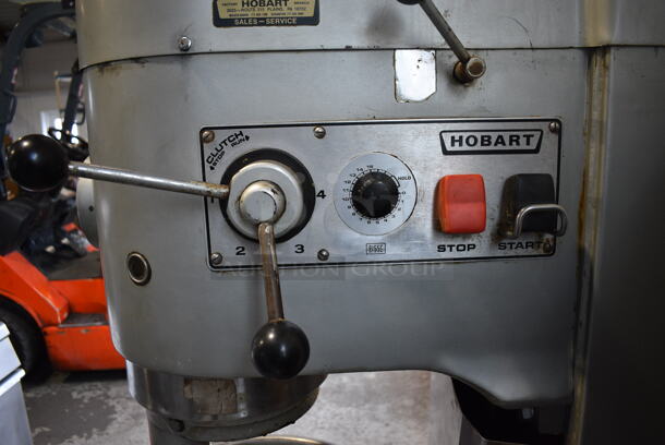 Hobart Model M 802 Metal Commercial Floor Style 80 Quart Planetary Dough Mixer w/ Metal Mixing Bowl, Paddle and Dough Hook Attachments. 230 Volts, 3 Phase. 28x41x65 - Image 2 of 8