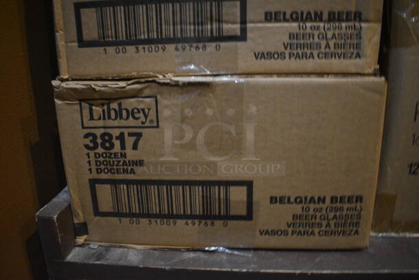 2 Boxes of 12 BRAND NEW Libbey 3817 Belgian Beer Glasses. 3x3x5. 2 Times Your Bid! (glass room - off of bar area) - Image 4 of 4