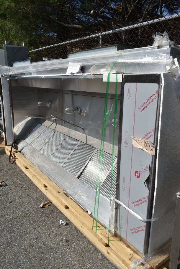 BRAND NEW! 11.5' CaptiveAire 5424 ND-2 Stainless Steel Commercial Grease Hood w/ Filters and Lights. - Image 2 of 11