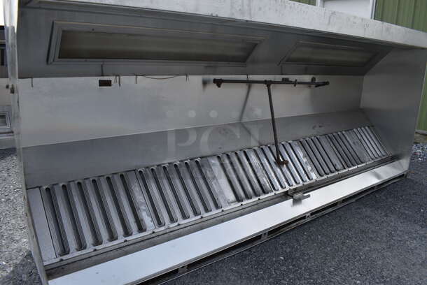 10.5' Stainless Steel Commercial Return Air Grease Hood w/ Filters. 126x54x27 - Image 3 of 5