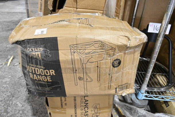 BRAND NEW SCRATCH AND DENT! Backyard Pro 554BPSQ30AH Square Single Burner Outdoor Patio Stove / Outdoor Range with Adjustable Height - 110,000 BTU - Image 4 of 5