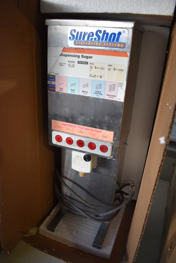 Sure Shot Model AC6.E Stainless Steel Commercial Countertop Sugar Dispenser. 120 Volts, 1 Phase. 7x12x23 - Image 2 of 6