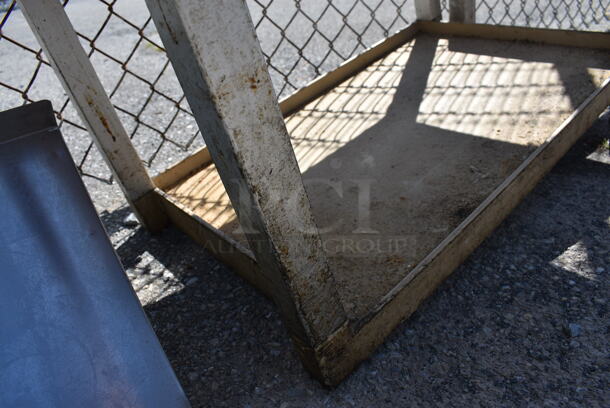 Tan Poly 3 Tier Cart on 2 Commercial Casters. 16x31x36 - Image 4 of 4