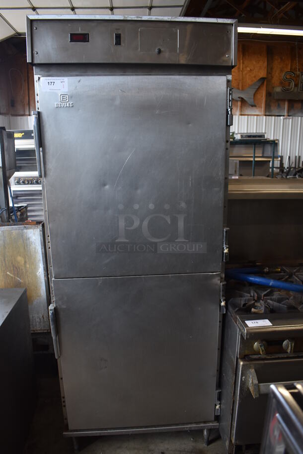 Bevles CS82-CH8 Stainless Steel Commercial 2 Half Size Door Heated Warming Cabinet. 120 Volts, 1 Phase. Tested and Working! - Image 1 of 7