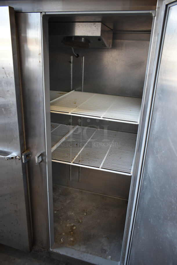 Continental 2F Stainless Steel Commercial Reach In Freezer w/ Poly Coated Racks on Commercial Casters. 115 Volts, 1 Phase. Tested and Working! - Image 7 of 8