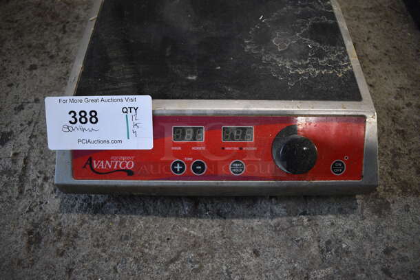 2017 Avantco IC 1800 Stainless Steel Commercial Countertop Electric Powered Single Burner Induction Range. 120 Volts, 1 Phase. 12x15x4 - Image 4 of 6