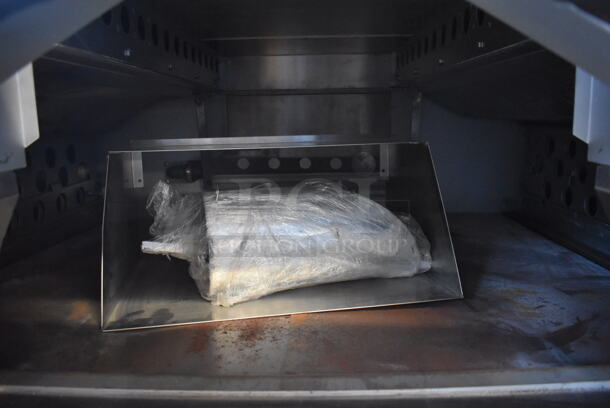 BRAND NEW! 2019 Bakers Pride FC-516 Stainless Steel Commercial Natural Gas Powered / Coal Burning / Wood Fired Il Forno Pizza Oven w/ Cooking Stones on Metal Legs. 140,000 BTU. 65.5x54x67 - Image 10 of 11