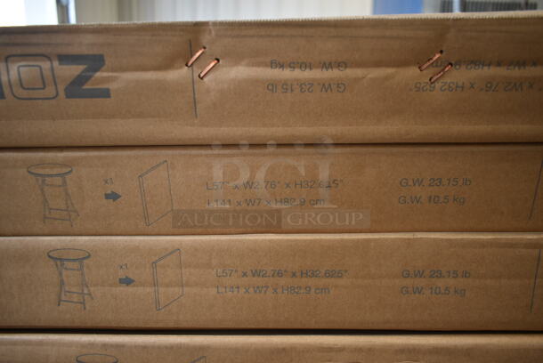 PALLET LOT of 22 BRAND NEW IN BOX! Zown Maxchief Cocktail80 PT017X004 Shark Grey Table. Stock Picture Used as Gallery. 22 Times Your Bid! - Image 3 of 5
