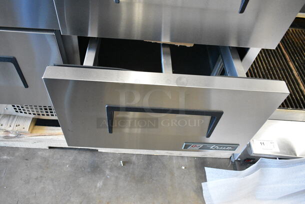 BRAND NEW SCRATCH AND DENT! 2024 True TFP-72-30M-D-6 Stainless Steel Commercial 6 Drawer Mega Top Refrigerated Sandwich Prep Table. 115 Volts, 1 Phase. Tested and Working! - Image 11 of 12