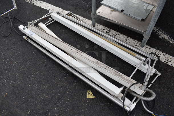ALL ONE MONEY! Lot of 4 Metal Light Frames for Signs. 48x18x4 - Image 3 of 3