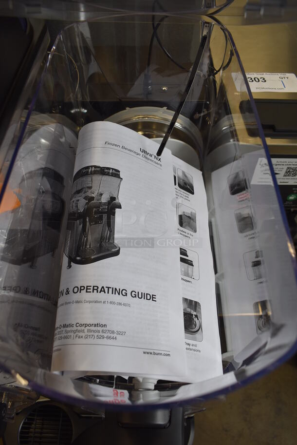 BRAND NEW! 2022 Bunn ULTRA NX Stainless Steel Commercial Countertop 2 Hopper Slushie Machine. 120 Volts, 1 Phase. 16x20x25. Tested and Working! - Image 7 of 9