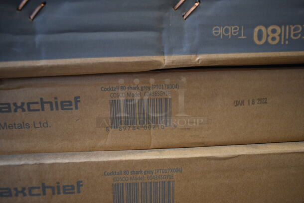 PALLET LOT of 22 BRAND NEW IN BOX! Zown Maxchief Cocktail80 PT017X004 Shark Grey Table. Stock Picture Used as Gallery. 22 Times Your Bid! - Image 5 of 5