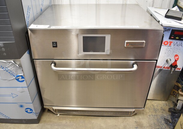 BRAND NEW SCRATCH AND DENT! 2024 Merrychef eikon e5 Stainless Steel Commercial Countertop Electric Rapid Cook Oven. 208/240 Volts, 1 Phase.  - Image 3 of 10