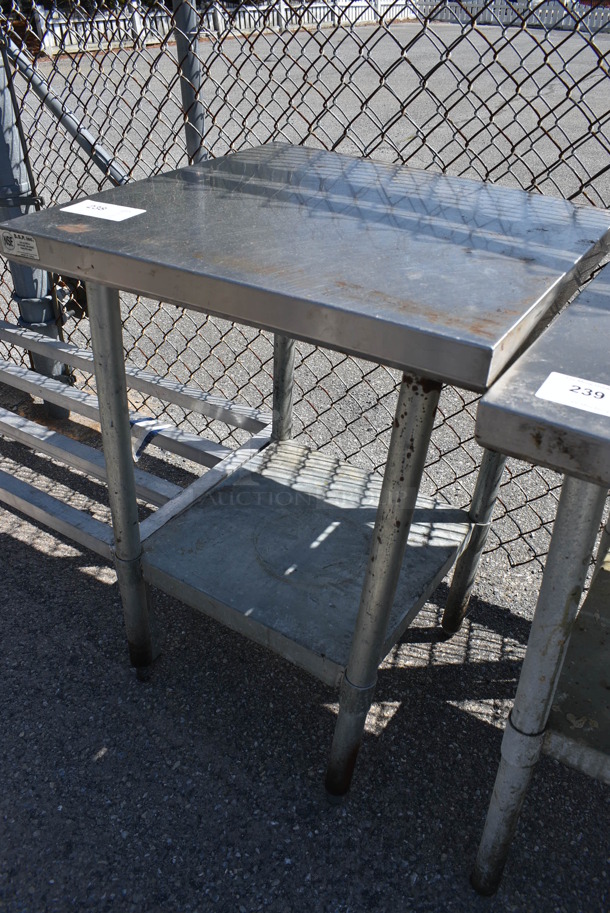 Stainless Steel Table w/ Metal Under Shelf. 24x24x35 - Image 2 of 3