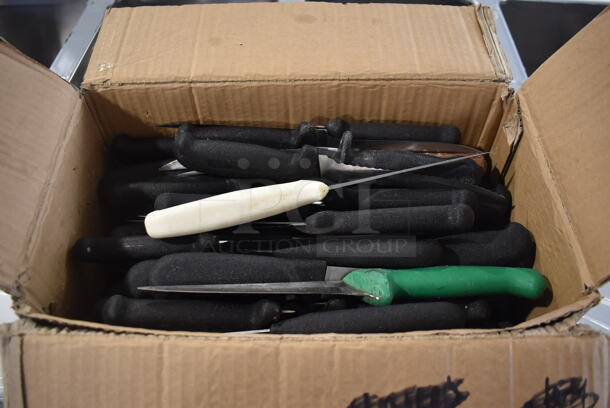 70 Stainless Steel Knives Including Fillet and Serrated. 70 Times Your Bid! - Image 1 of 7