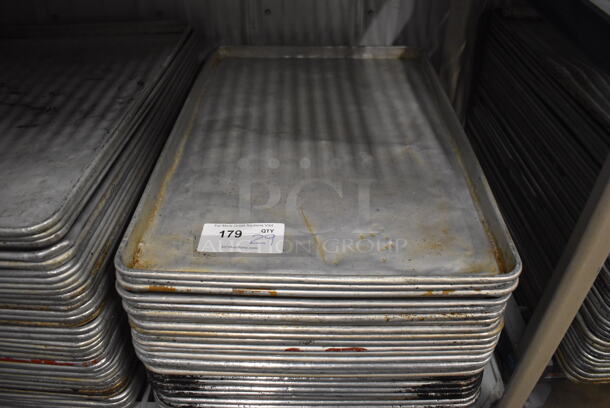 29 Metal Full Size Baking Pans. 18x26x1. 29 Times Your Bid!