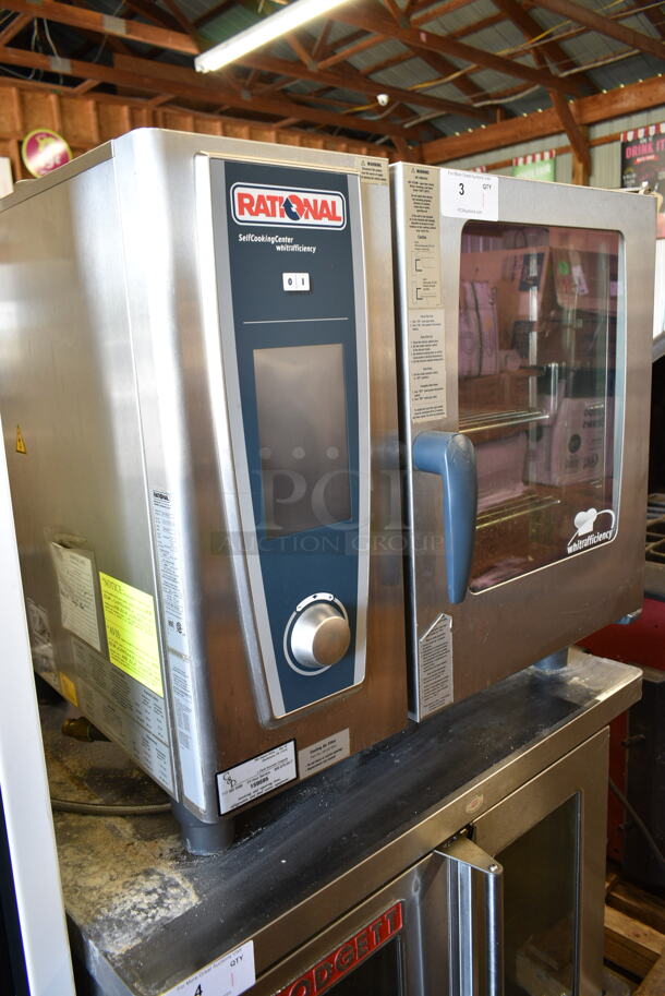 Rational SCC WE 61G Stainless Steel Commercial Natural Gas Powered Combi Convection Oven.  - Image 3 of 5