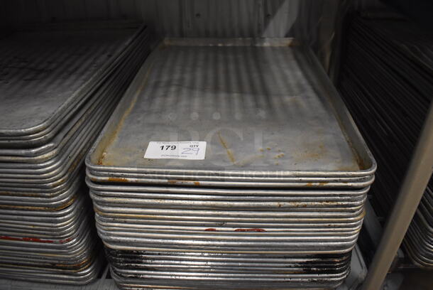 29 Metal Full Size Baking Pans. 18x26x1. 29 Times Your Bid! - Image 2 of 3