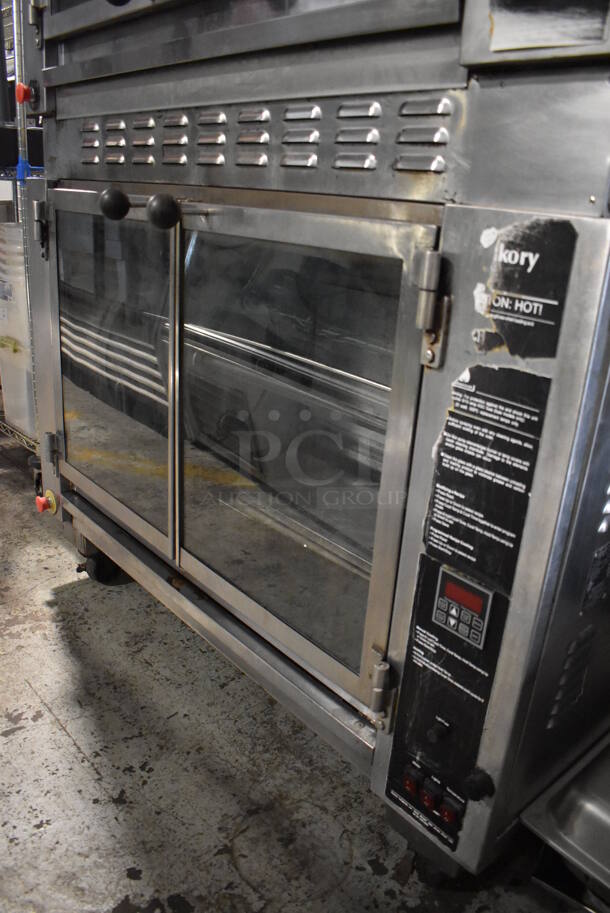 2 Old Hickory N/7.5G Stainless Steel Commercial Natural Gas Powered 7 Spit Rotisserie Ovens on Commercial Casters. Does Not Have Spits. 99,000 BTU. 52x34x76. 2 Times Your Bid! - Image 4 of 8