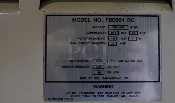 FBD Model FBD564 RC Stainless Steel Commercial Countertop 4 Flavor Slushie Machine on Stainless Steel Soda Station w/ 5 Cup Dispensers and 2 Doors. 208-230 Volts, 1 Phase. 36x42x79 - Image 8 of 9