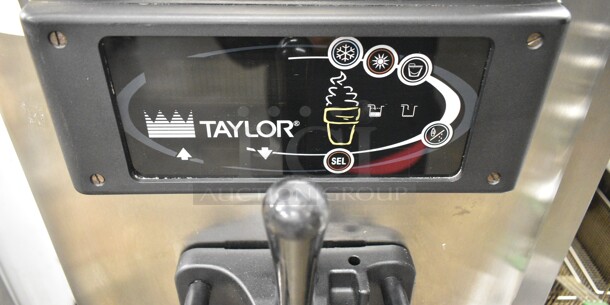Taylor C709-27 Stainless Steel Commercial Floor Style Air Cooled Single Flavor Soft Serve Ice Cream Machine on Commercial Casters. 208-230 Volts, 1 Phase.  - Image 5 of 7