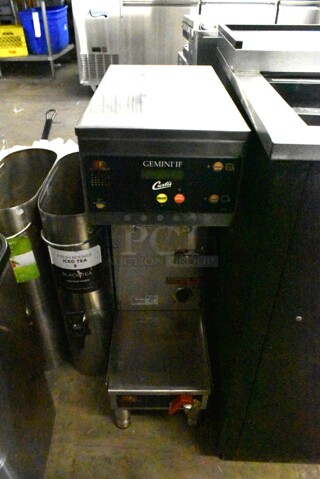 Curtis GEMSIF10A2419 Stainless Steel Commercial Countertop Coffee Machine w/ Hot Water Dispenser. 220 Volts, 1 Phase. 