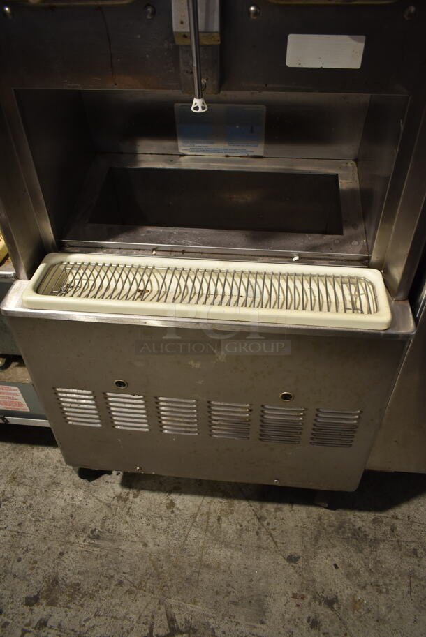 Taylor 342D-27 Stainless Steel Commercial Floor Style Air Cooled 2 Flavor Frozen Beverage Machine w/ Drink Mixer Attachment on Commercial Casters. 208-230 Volts, 1 Phase. - Image 4 of 7