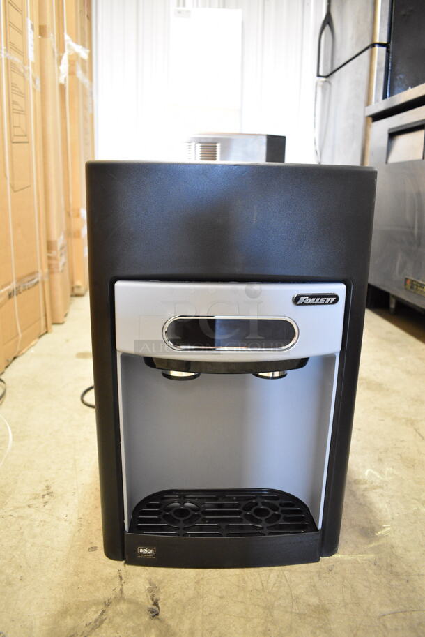 BRAND NEW SCRATCH AND DENT! 2024 Follett 15CI112A-IW-NF-ST-00 Champion 15 Series Chewblet Countertop Ice Maker and Water Dispenser with 15 lb. Storage. 100 lb. 115 Volts, 1 Phase.  - Image 2 of 6