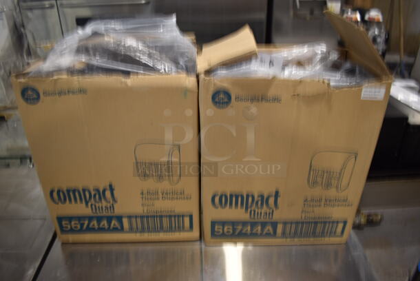 2 BRAND NEW IN BOX! Compact Black Poly Wall Mount Toilet Paper Dispensers. 2 Times Your Bid! - Image 4 of 7