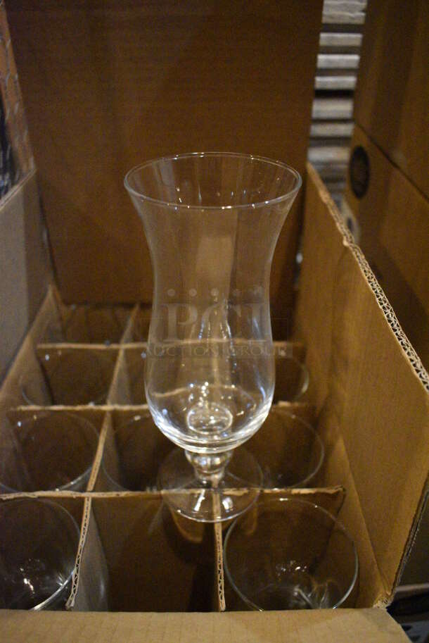 3 Boxes of 12 BRAND NEW Acopa Hurricane Glasses. 3.5x3.5x8. 3 Times Your Bid! (glass room - off of bar area)