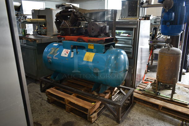 De Vilbiss VAF5006 Metal Commercial Floor Style Air Compressor. 230/460 Volts, 3 Phase. - Image 1 of 11