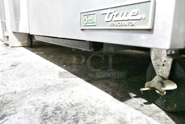 2018 True TSSU-60-16D-2-HC Stainless Steel Commercial Sandwich Salad Prep Table Bain Marie Mega Top w/ Over Shelf on Commercial Casters. 115 Volts, 1 Phase. Tested and Working! - Image 7 of 8