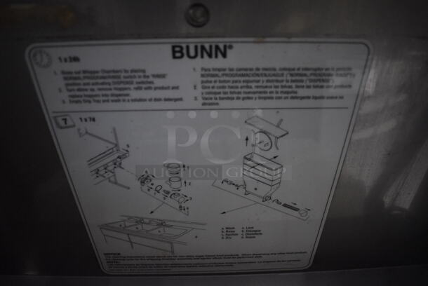 Bunn Stainless Steel Commercial Countertop Cappuccino Machine. 208-240 Volts, 1 Phase. 19x34x35 - Image 5 of 5