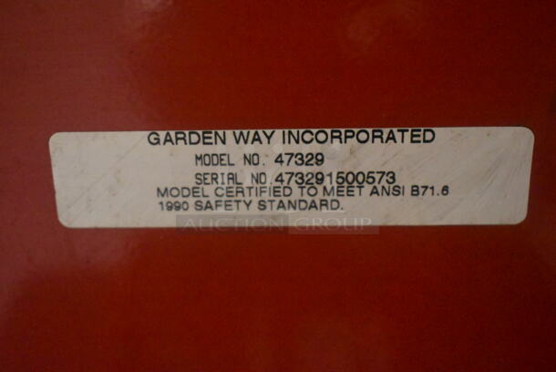 Troy-Bilt 47329 Red Metal Commercial Chipper Shredder. - Image 9 of 9