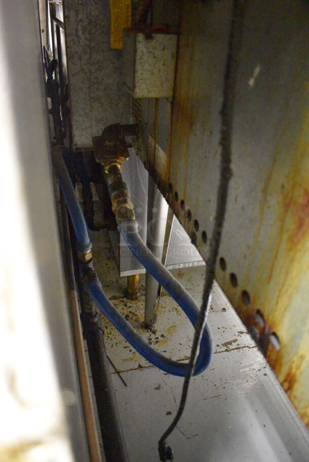 Imperial Stainless Steel Commercial Gas Powered Full Size Convection Oven w/ View Through Door, Solid Door, Metal Oven Racks and Thermostatic Controls on Metal Legs. 36x41x61. BUYER MUST REMOVE. Item Was in Working Condition on Last Day of Business. (kitchen) - Image 6 of 6