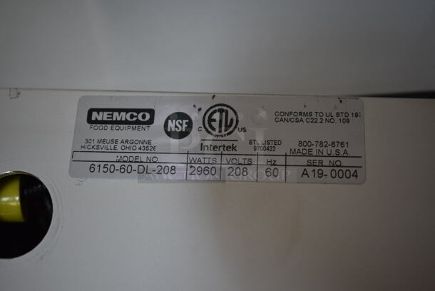 2019 Nemco 6150-60-DL-208 Metal Commercial Warming Strip. 208 Volts, 1 Phase. - Image 4 of 4