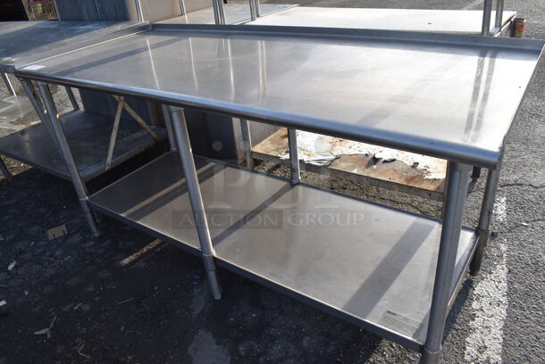 Stainless Steel Table w/ Under Shelf. 72.5x30x36