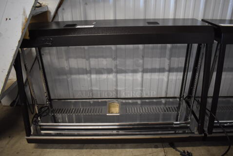 Avantco 177HDC48 Metal Commercial Countertop Heated Display Case Merchandiser. Missing Glass. 120 Volts, 1 Phase. 47x18.5x32. Tested and Working!