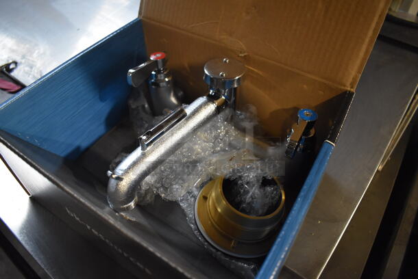 BRAND NEW IN BOX! BK BKSF-WB1 Stainless Steel Faucet w/ Handles - Image 3 of 4