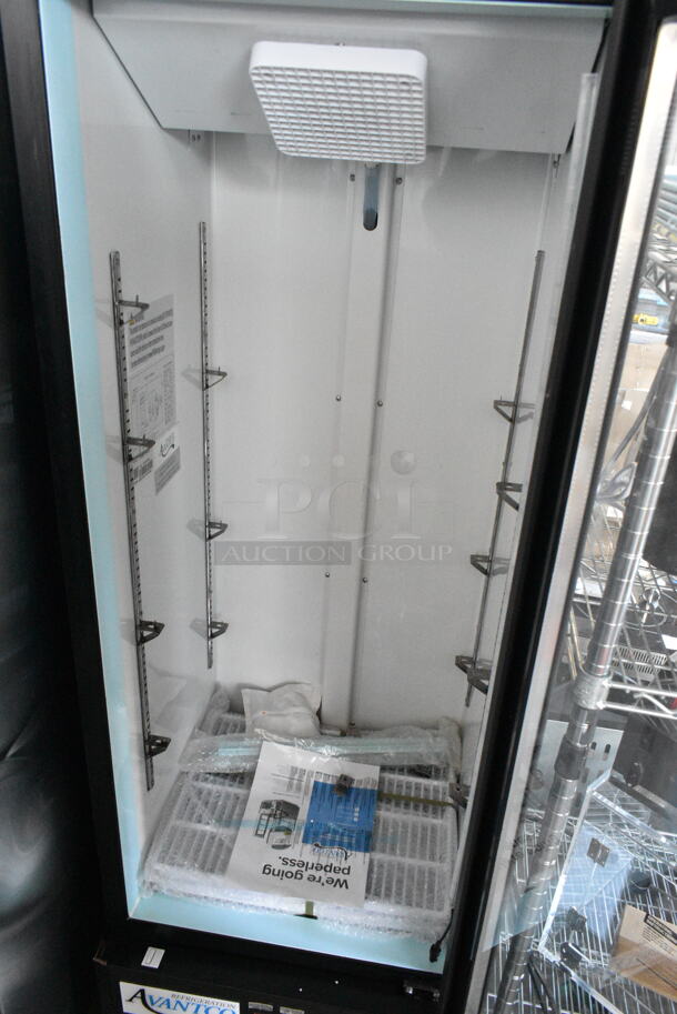 Avantco 178GDC10HCB Metal Commercial Single Door Reach In Cooler Merchandiser. 115 Volts, 1 Phase. Tested and Does Not Power On - Image 2 of 5