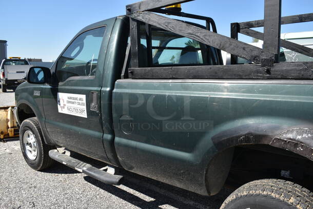 2003 Ford F250 Super Duty 4x4 2 Door Pick Up Truck w/ Meyer Metal Snow Plow. Odometer Reads 96,376. VIN 1FTNF21LX3EA67690. Title In Hand. Vehicle Runs and Drives. See Lot #6 For Additional Pictures. - Image 9 of 12