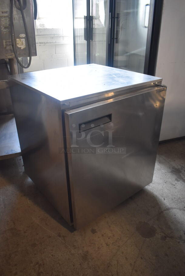 Delfield 406CA-DD1 Commercial Stainless Steel One Door Undercounter Cooler With Polycoated Shelves on Commercial Casters. 115V, 1 Phase. Tested and Powers On But Does Not Get Cold - Image 2 of 7