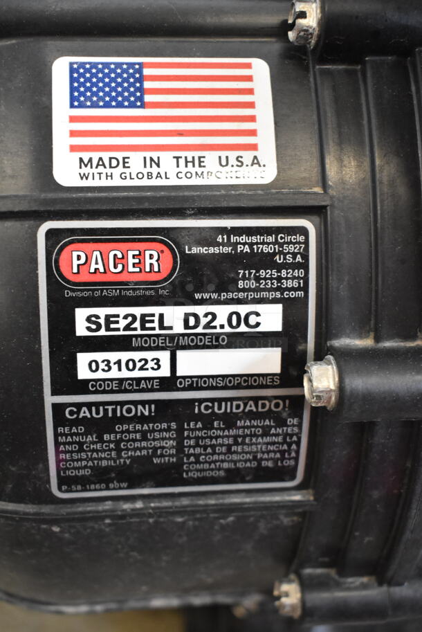 Pacer SE2EL D0.2C Motor.  - Image 3 of 3