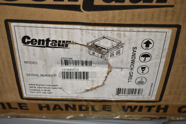 BRAND NEW! 2019 Centaur ABSGM Stainless Steel Commercial Countertop Panini Press. 115 Volts, 1 Phase. Tested and Working! - Image 4 of 6