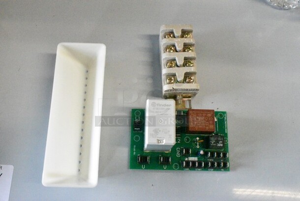 ALL ONE MONEY! Lot of Various Items Including 351702873L Cooking Performance Group, Oven Terminal Block for ER-60, 348PEMPB94 POWER BOARD 110-220V 60 HZ UL FOR 348PEM9 AND 348PEM4, 348PEMFUN94 Funnel for 348PEM9 and 348PEM4.  - Image 1 of 5